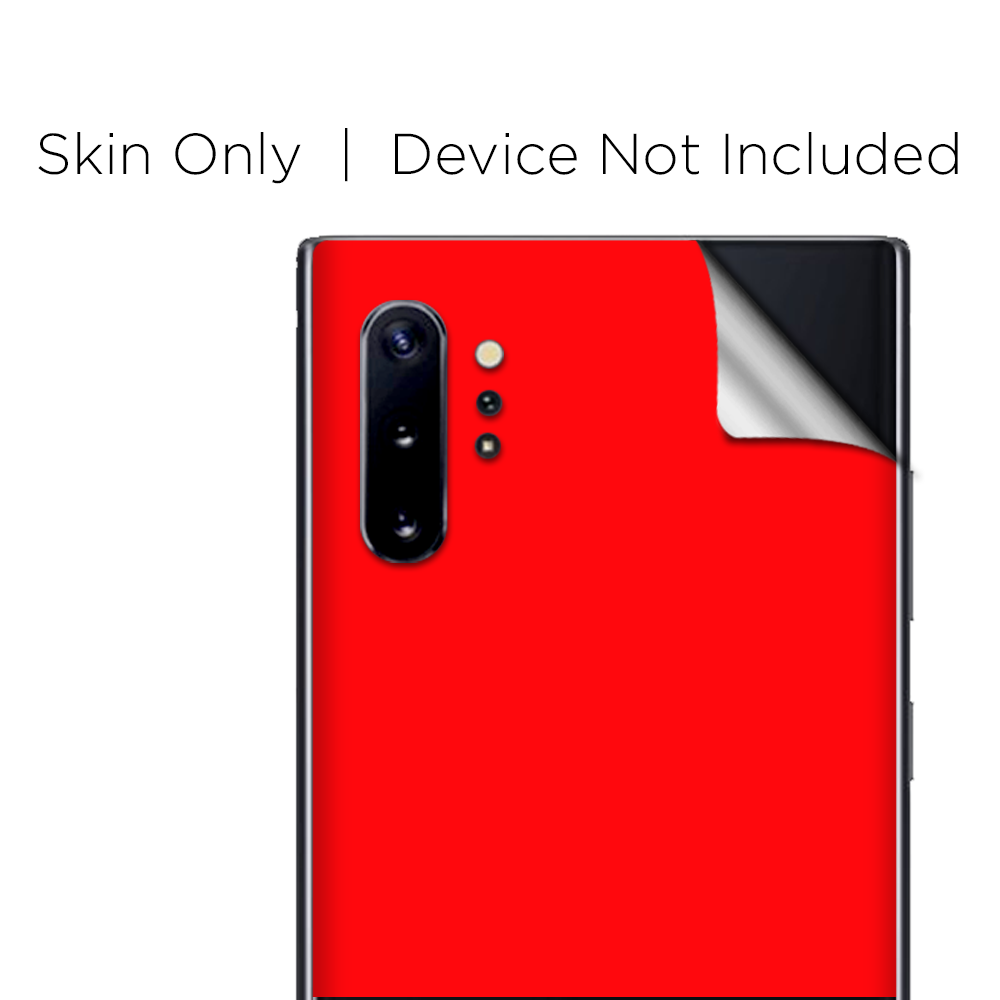 Skins Decal Wrap for Samsung Note 10 Plus Solid Red color