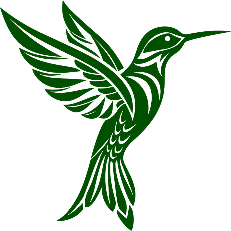 30 Custom Green Poetic Bird Personalized Address Labels