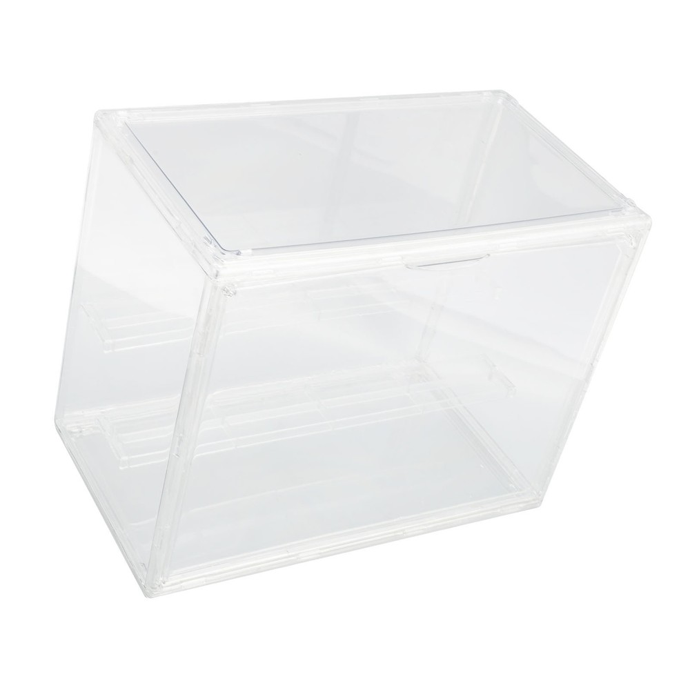 Clear Display Case for Miniature Figures PET Stackable Display Box with Magnetic