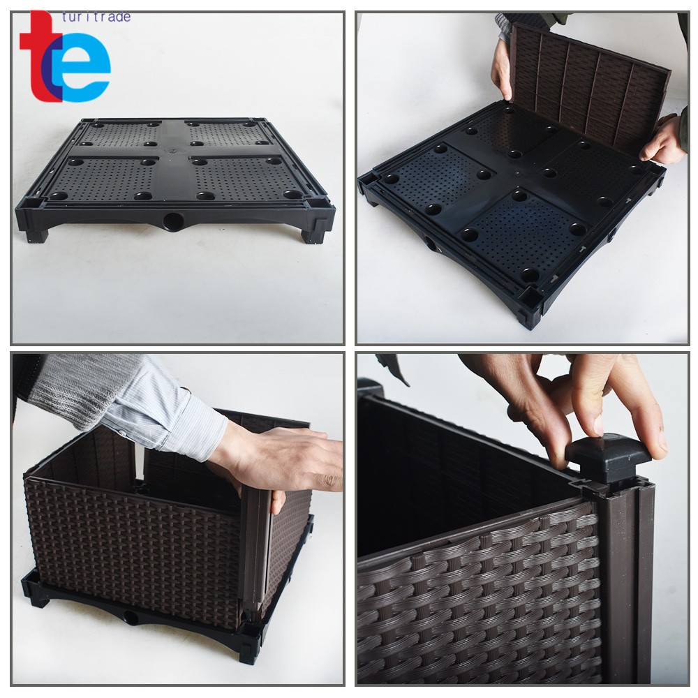 1x Elevated Rectangular Garden Bed Flowers Vegetable Growing Planter Care Box