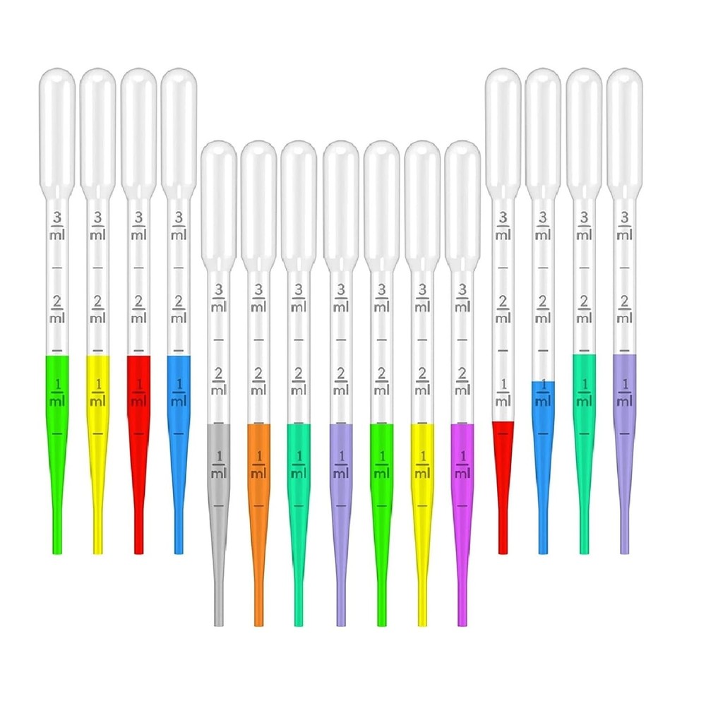 3 ML, 25 Pieces, Long-Term Reusable Plastic Dropping, Environmentally Friendly T