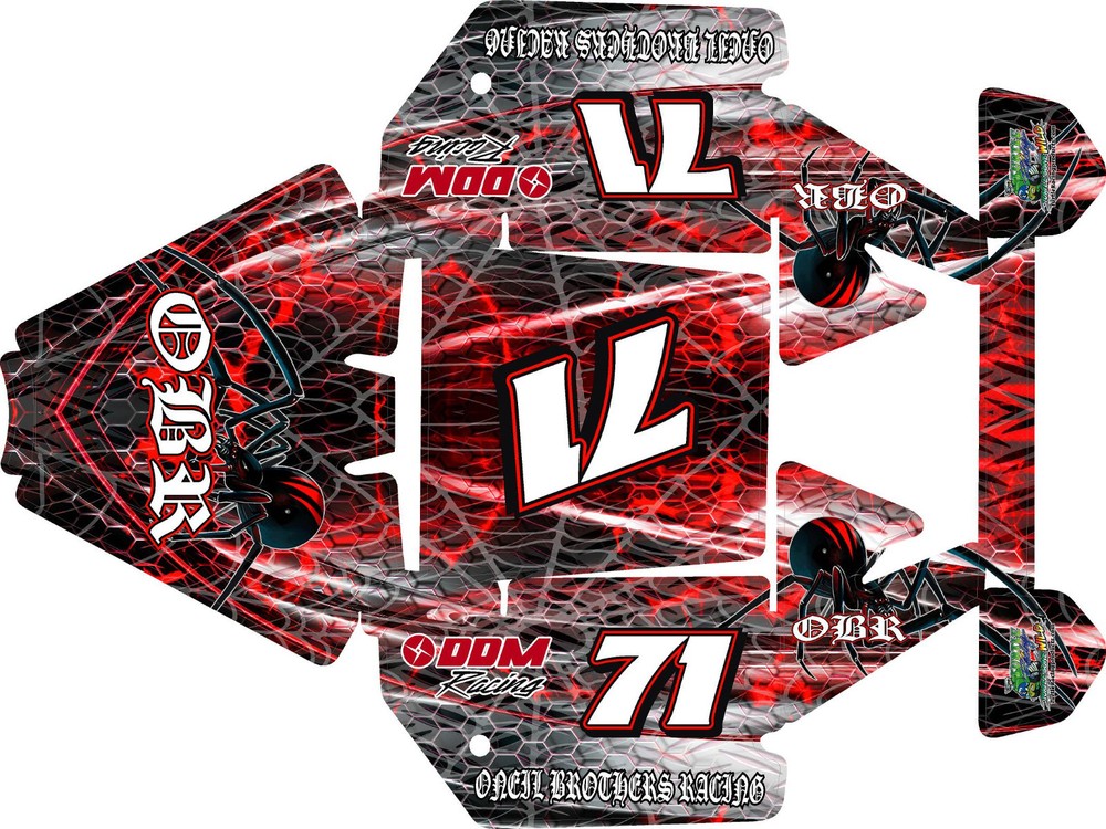 KRAKEN TSK CLASS ONE ROLL CAGE    wrap decals stickers PSYCHO OBR THEME