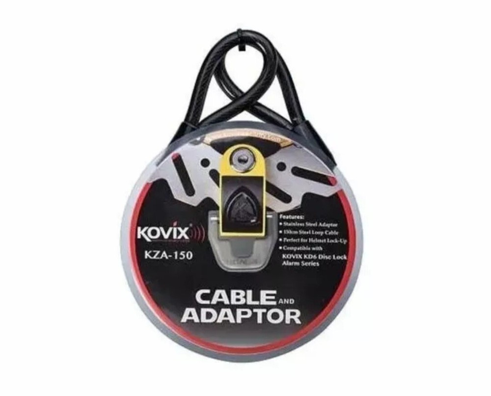 Lock cable and adaptor Kovix KZA-150 Cable And Adaptor Motorcycle