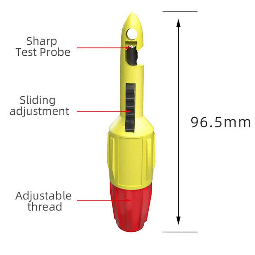 4Pcs Insulation Wire Piercing Puncture Probe Test Hook Clip with 2mm/4mm Socket