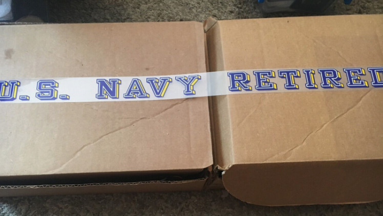 USN US NAVY RETIRED Window Decal (Applied outside)