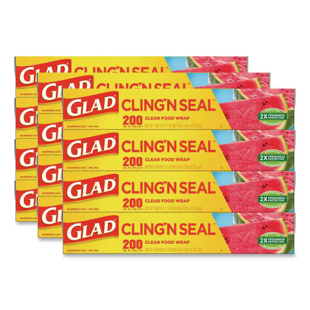 12 In. X 200 Ft. Clear Plastic Cling Wrap (12-Case)