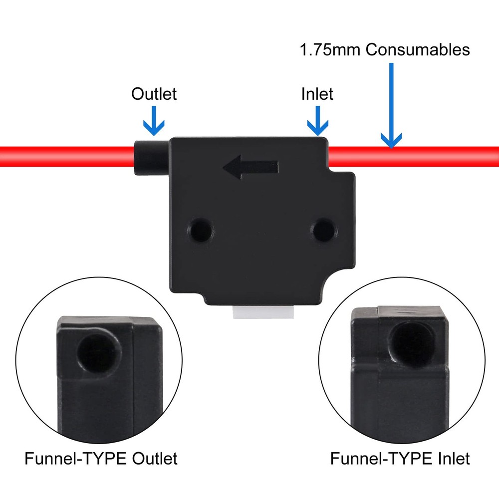 Diitao 1Set Filament Break Detection Sensor Module 3D Printer Black