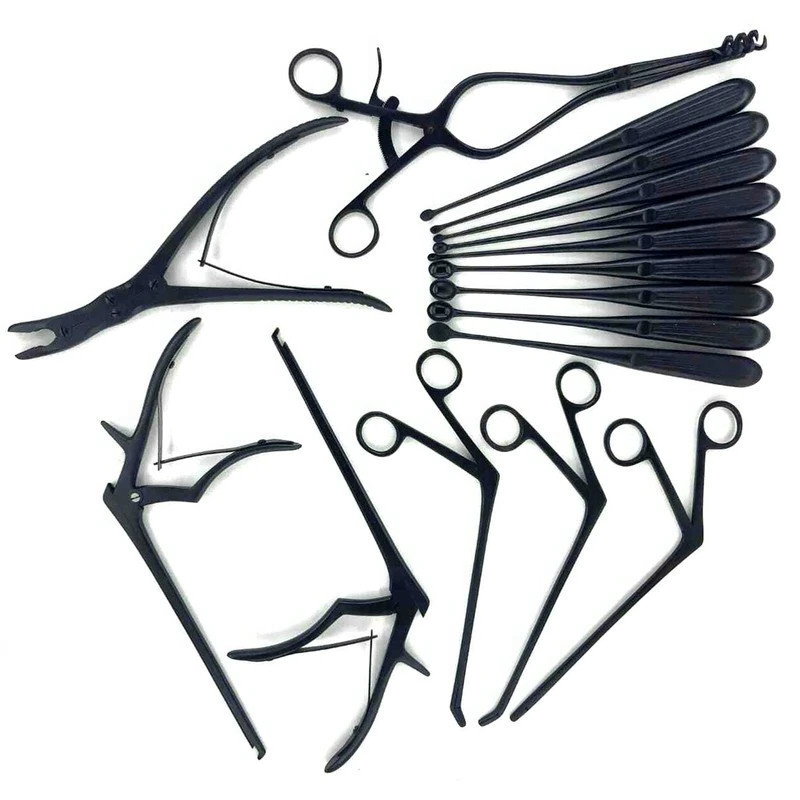 Orthopedic Surgical Kit – Basic Laminectomy Set 16 Pcs Black Coated A+