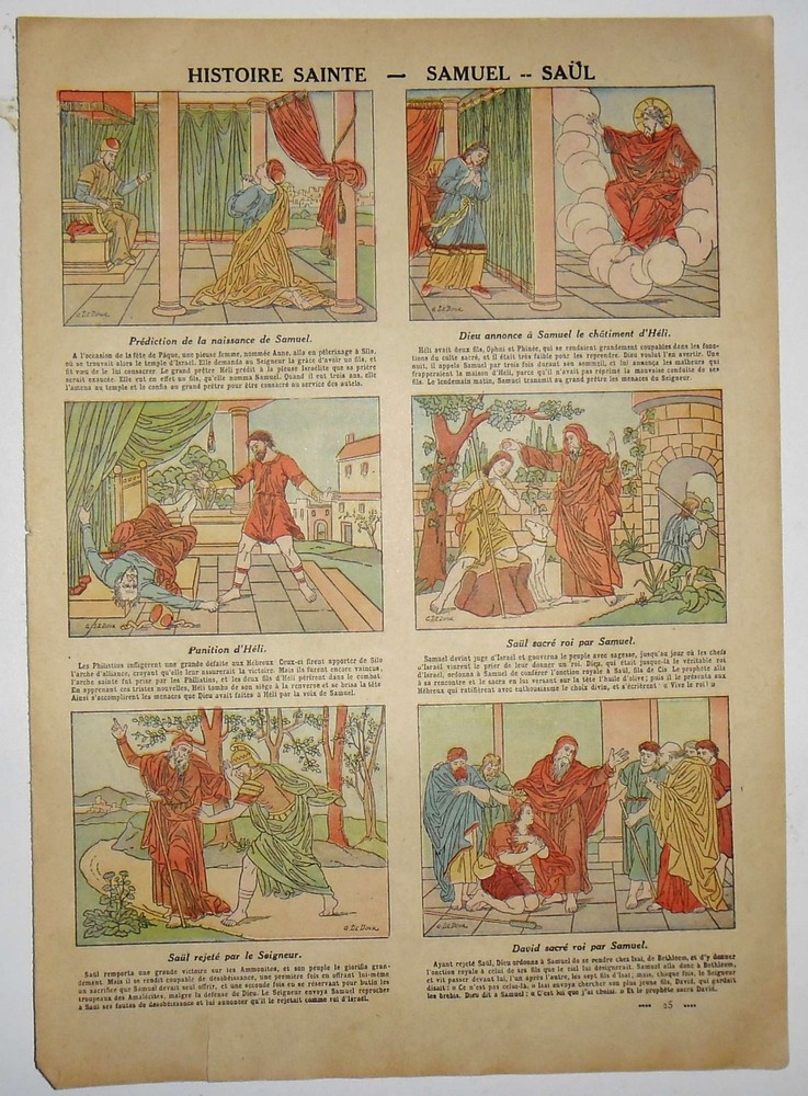 Engraving Holy History - Samuel - Saul