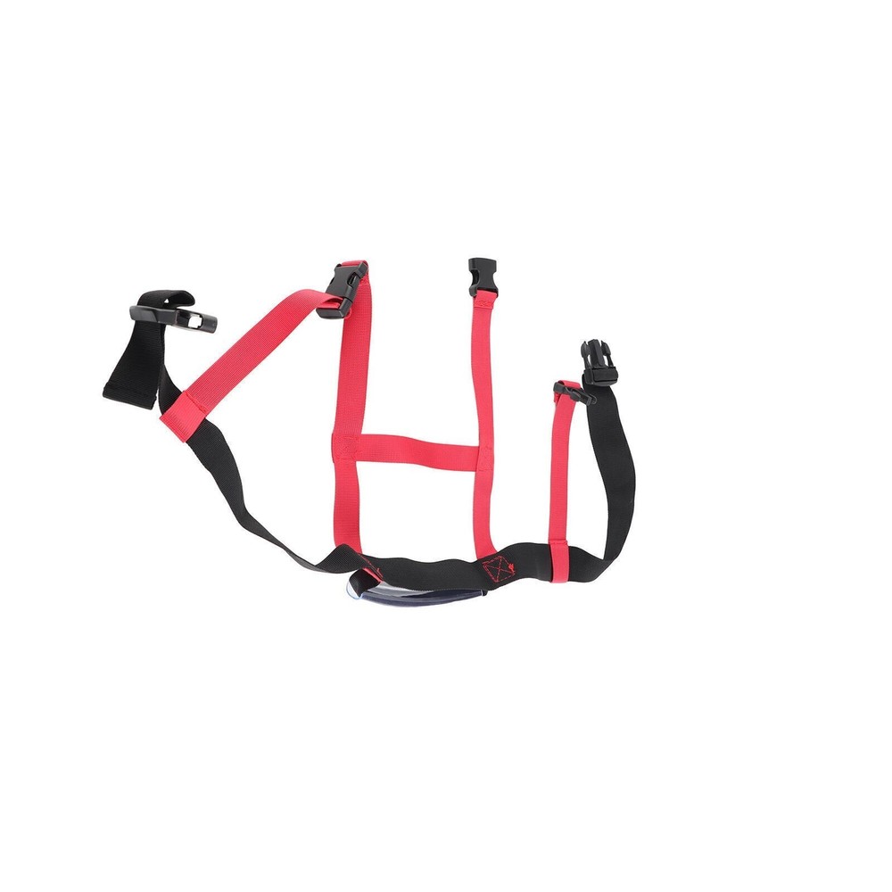 Snowboard Training Harness Black Red Nylon Material Adjustable Controlling Speed