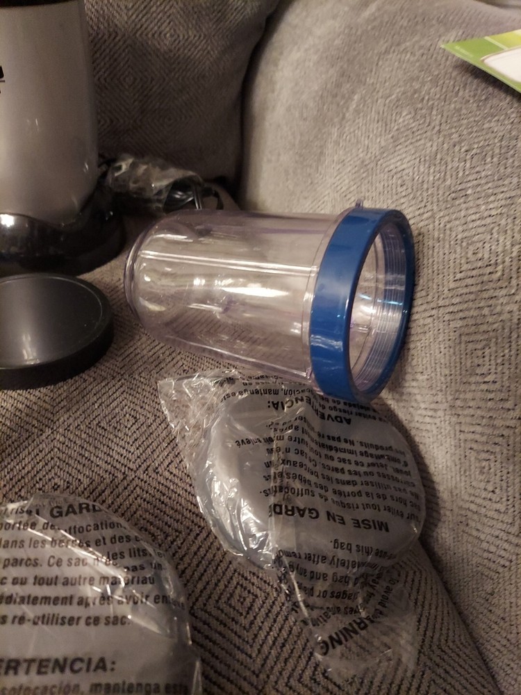 Magic Bullet Model MB1001 Blender Silver & Black 15+pieces