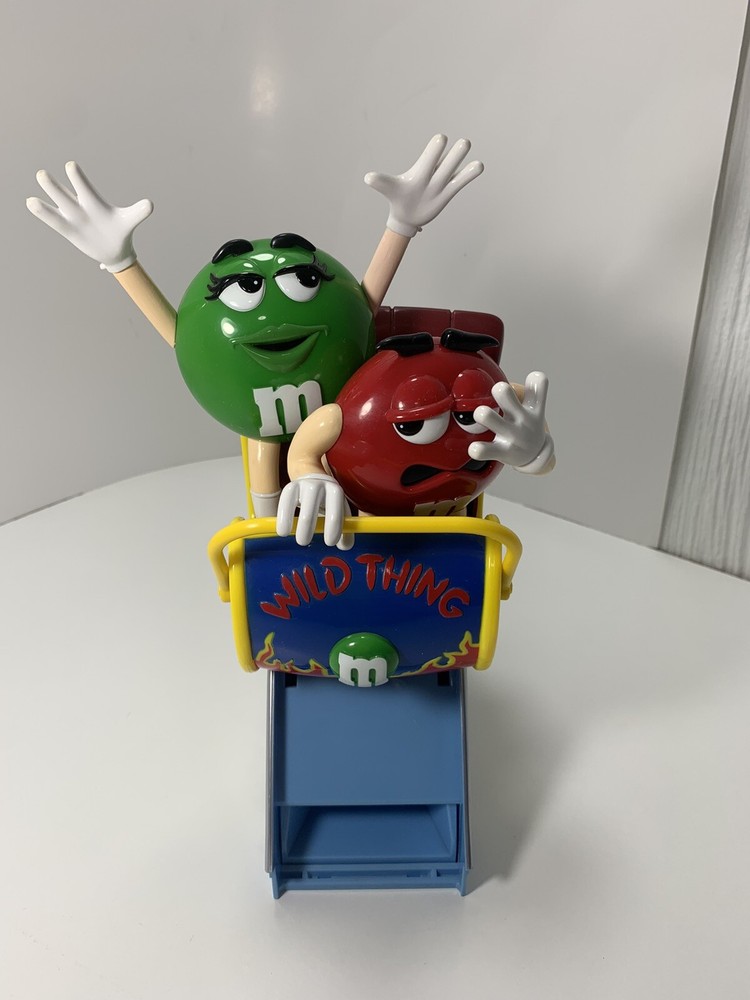 Mars M&M's Wild Thing Roller Coaster Candy Dispenser Red & Green M&M’s