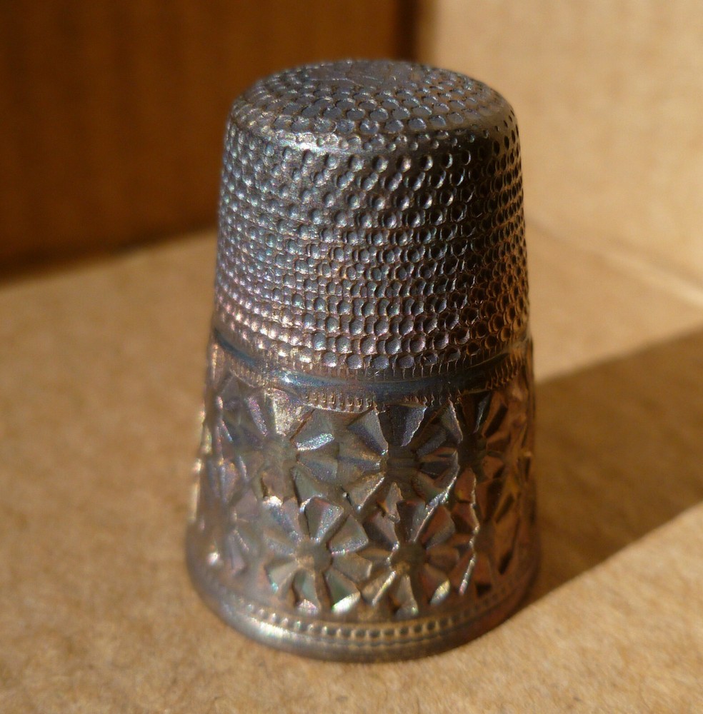 Sterling Silver Thimble Vintage Germany 6