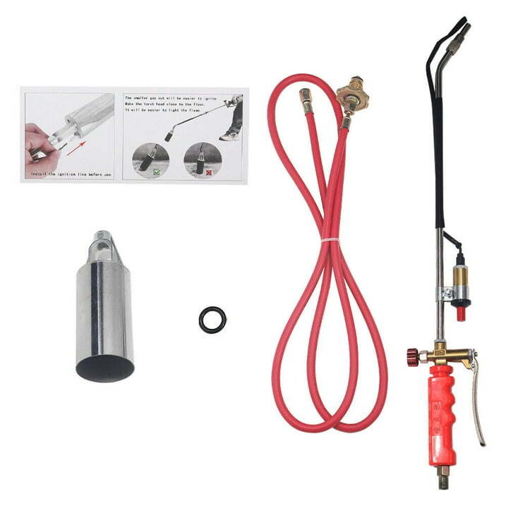 Propane Weed Torch Burner Ice Melter Push Button Igniter With 79" Hose Portable