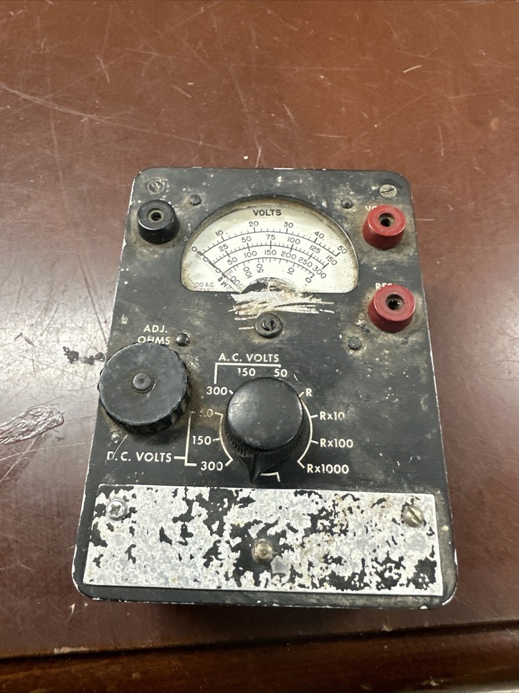 Vintage IBM Voltmeter OHM Meter Model MT-7 Multimeter Untested Rare