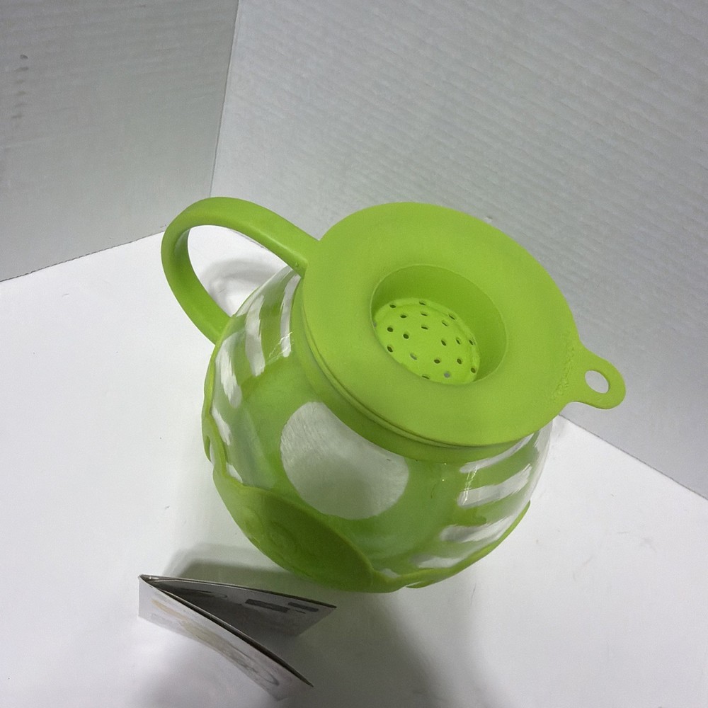 Ecolution Micro-Pop Microwave Popcorn Maker 3 QT Green Glass Silicone