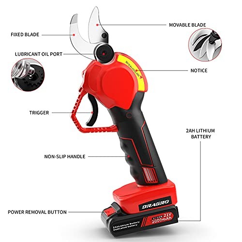 Upgraded Electric Pruning Shears Professional Cordless Electric Pruning Batte...