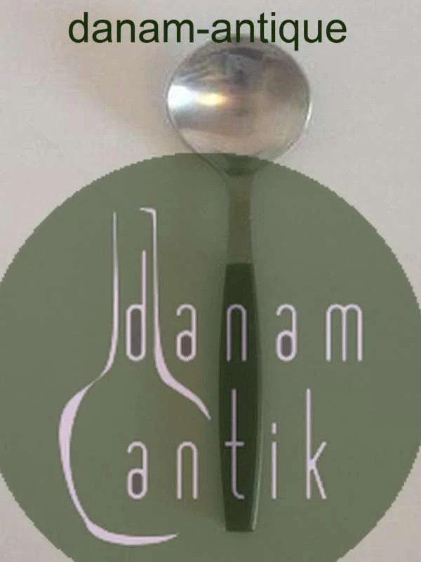 Georg Jensen Stainless Black Strata Bouillon Spoon