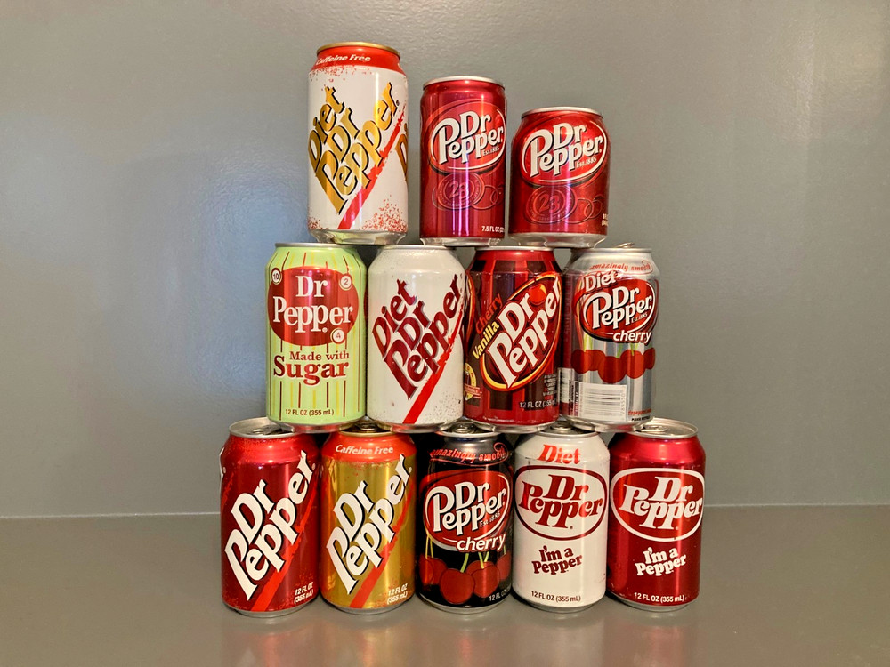 Dr Pepper Can Collection Starter Kit (12 cans)