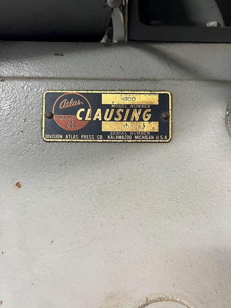 Clausing 1800 Single Spindle Drill Press #6802 #1