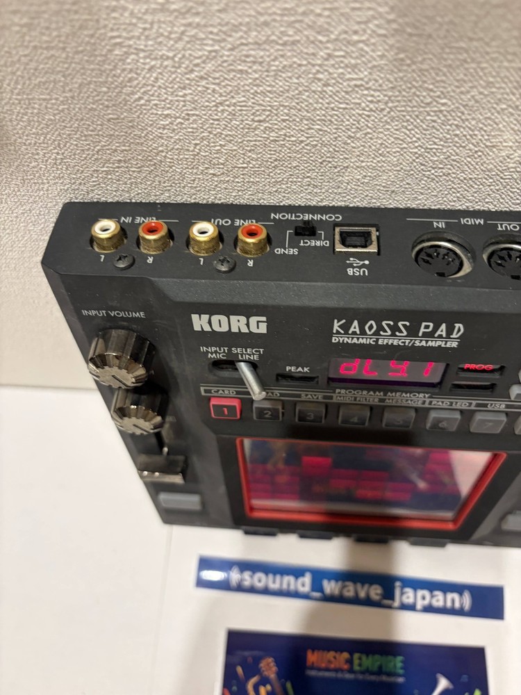 KORG KP3 Kaoss Pad Dynamic Effect Sampler Sequencer Tested Working used Japan