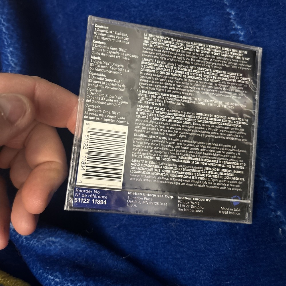 IMATION SUPER DISK 120 MB  (Brand New Sealed)