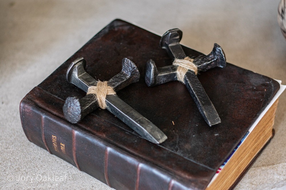 Handmade Rustic Railroad Spike Cross