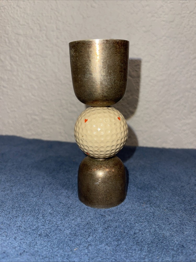 1950s Silver plated golf drinks Measure