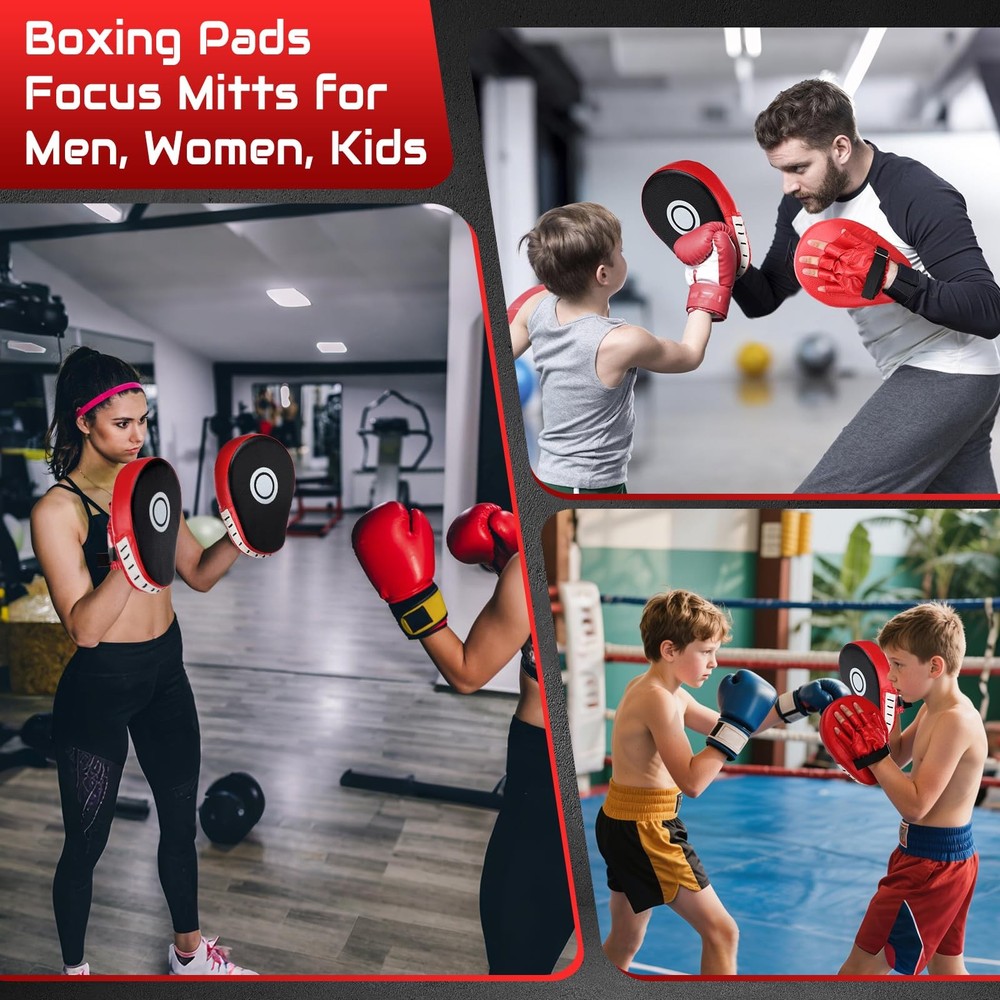 2 Pack Boxing Mitts MMA Punching Focus Mitts Training Boxing Target Pads