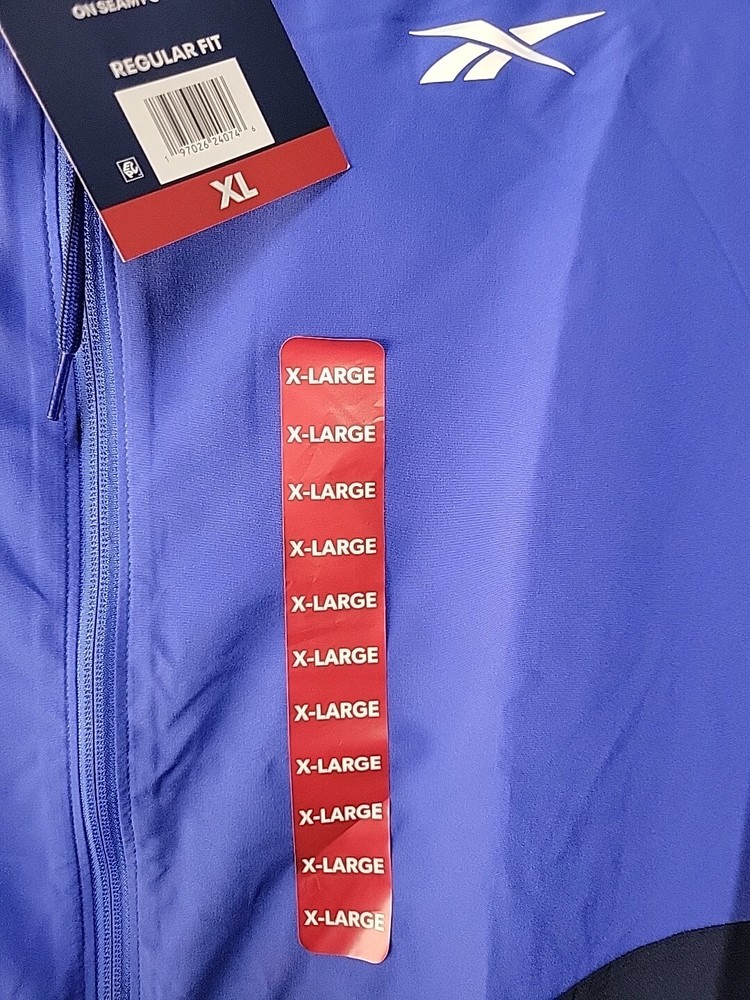 Reebok Men's Training Woven Jacket Size XL , Vector Blue NWT