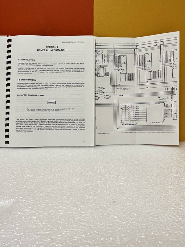 HP 54300-90901 Model 54300A Probe Multiplexer Operating & Service Manual