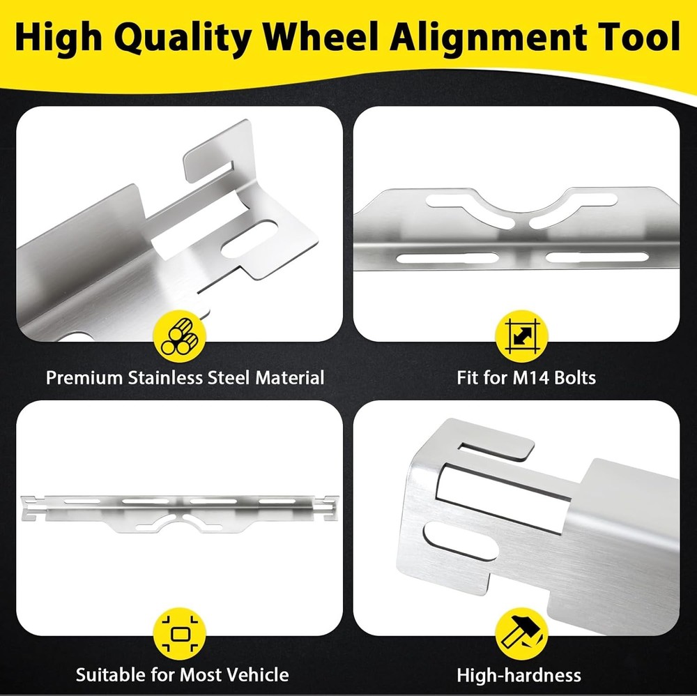 Accurate Wheel Alignment Measurements Tool Heavy Duty Toe Alignment Tool Plates