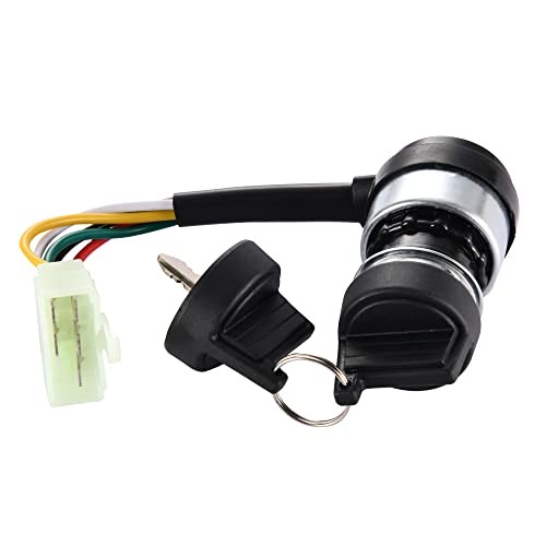 5 Wire Ignition Key Switch with Cap Replacement for 5 Wire Ignition Switch