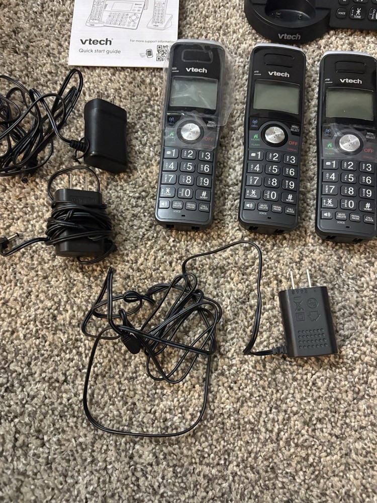 VTech IS8128-31 Super Long Range Cordless Phone 3-Handset 2300ft Range