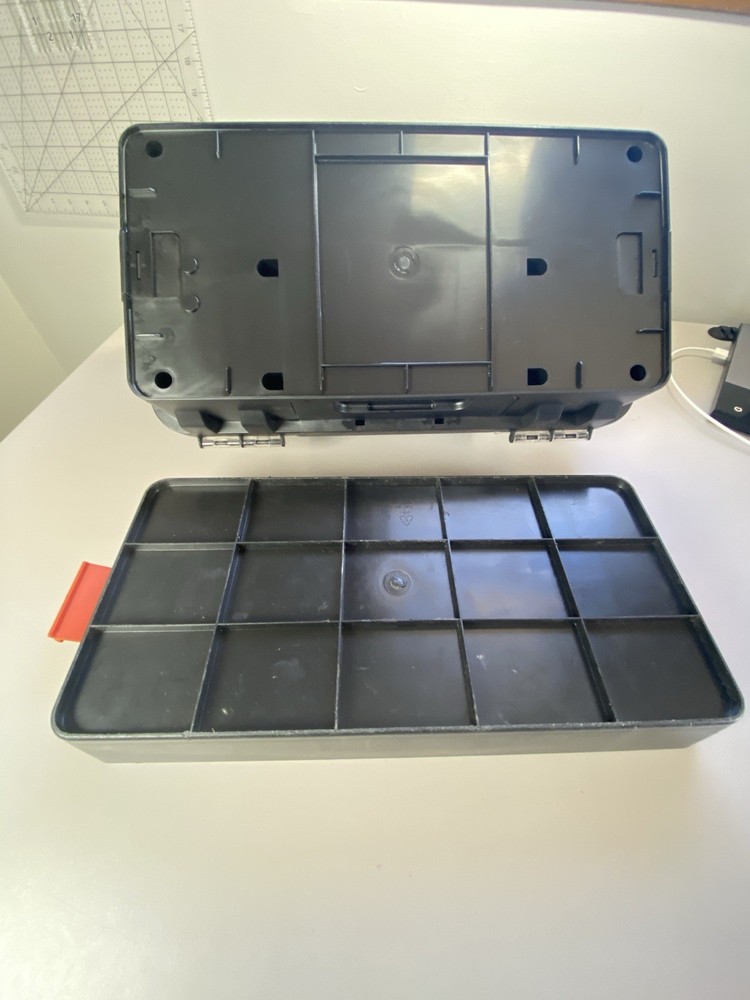 RARE FIND: Black & Decker Drill Accessory Storage Organizer Box Bits, Hole Saw
