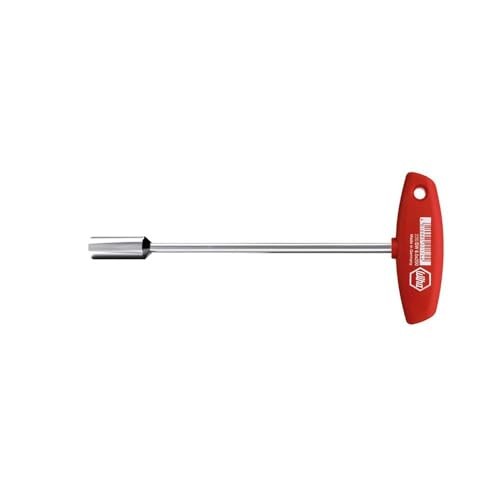 Wiha Socket Spanner with T-Handle Hexagonal Glossy Nickel-Plated 8 x 200 mm