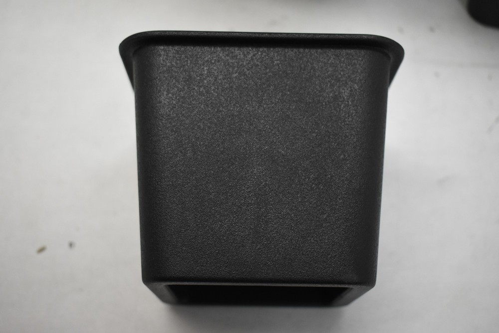 Set 8 Black Plastic Square Planter Pots Nursery Garden Indoor Stackable 2 Sizes