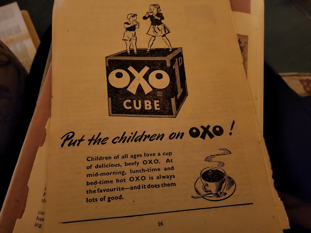 Xm45 Ephemera 1951 Advert Oxo