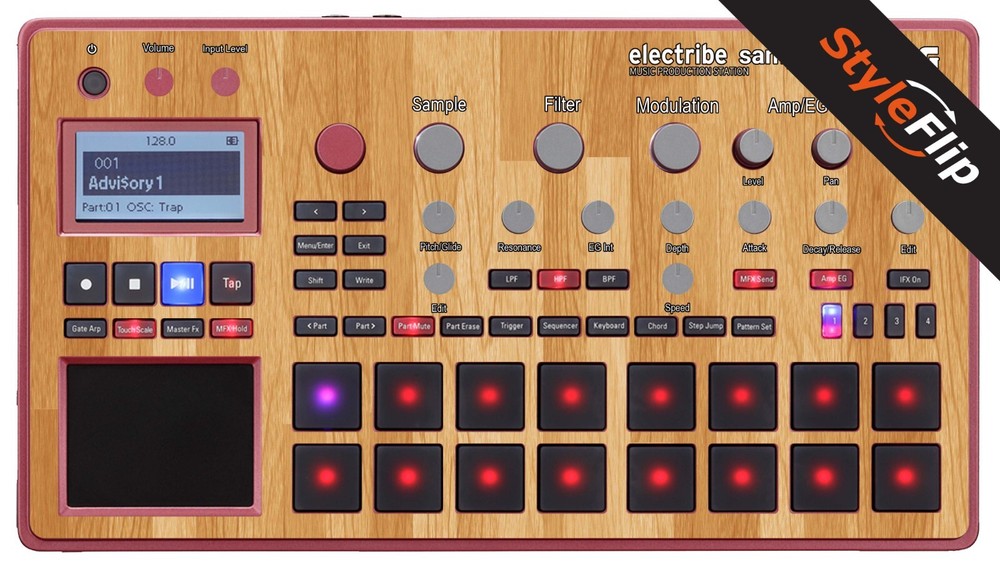 Korg Electribe Sampler | Wood 5 | Protective Decal | StyleFlip Skins