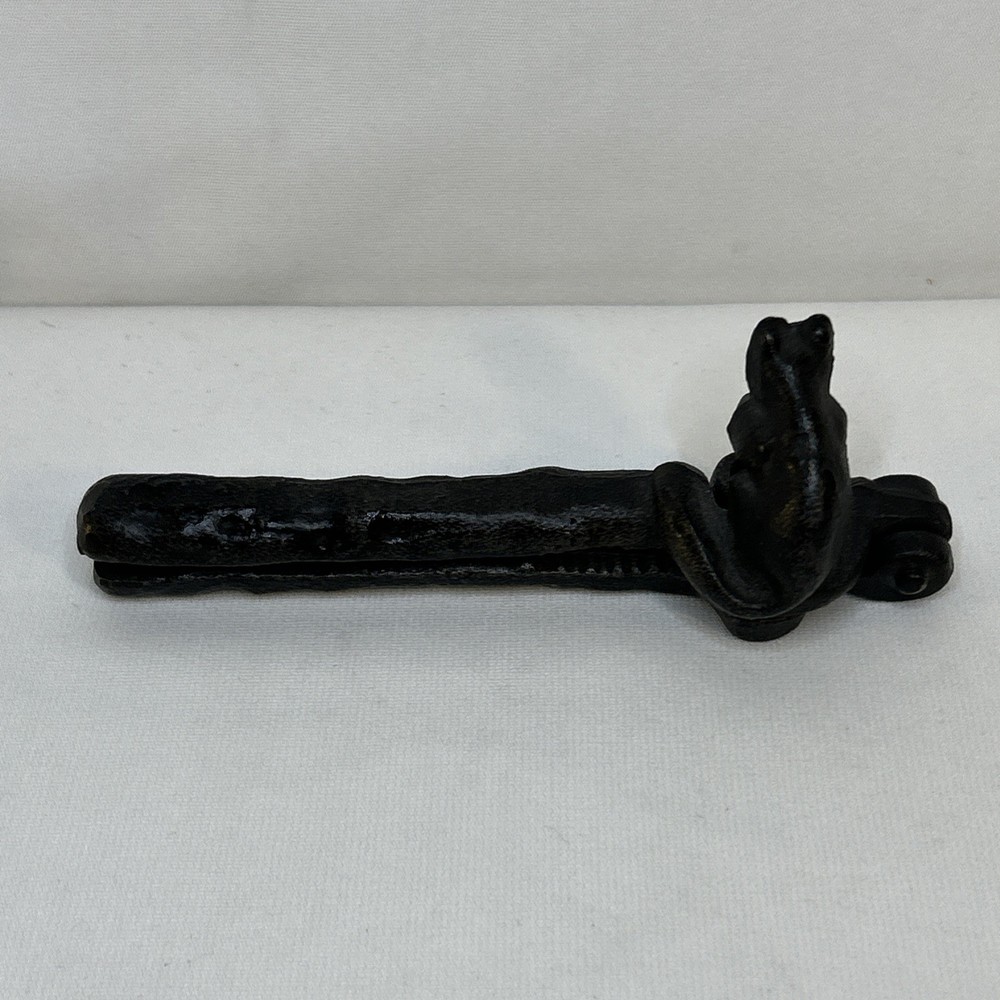 Vintage Cast Iron Hand Held Squirrel Figure Nut Cracker