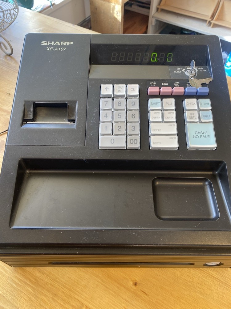 Sharp XE-A107 Cash Register Used - Great Condition