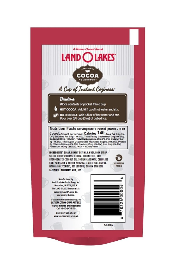 Land O Lakes Cocoa Classics, Raspberry & Chocolate Hot Cocoa Mix