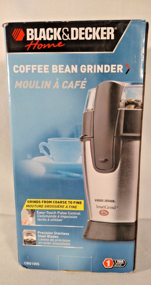 Black & Decker CBG100W SmartGrind Coffee Bean Grinder NEW In Open Box