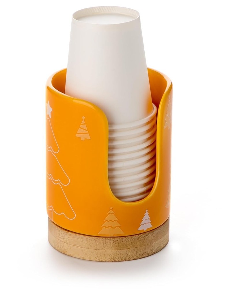 Viosuniu Christmas 3 oz Ceramic BathroomDisposable  Paper Cup Dispenser