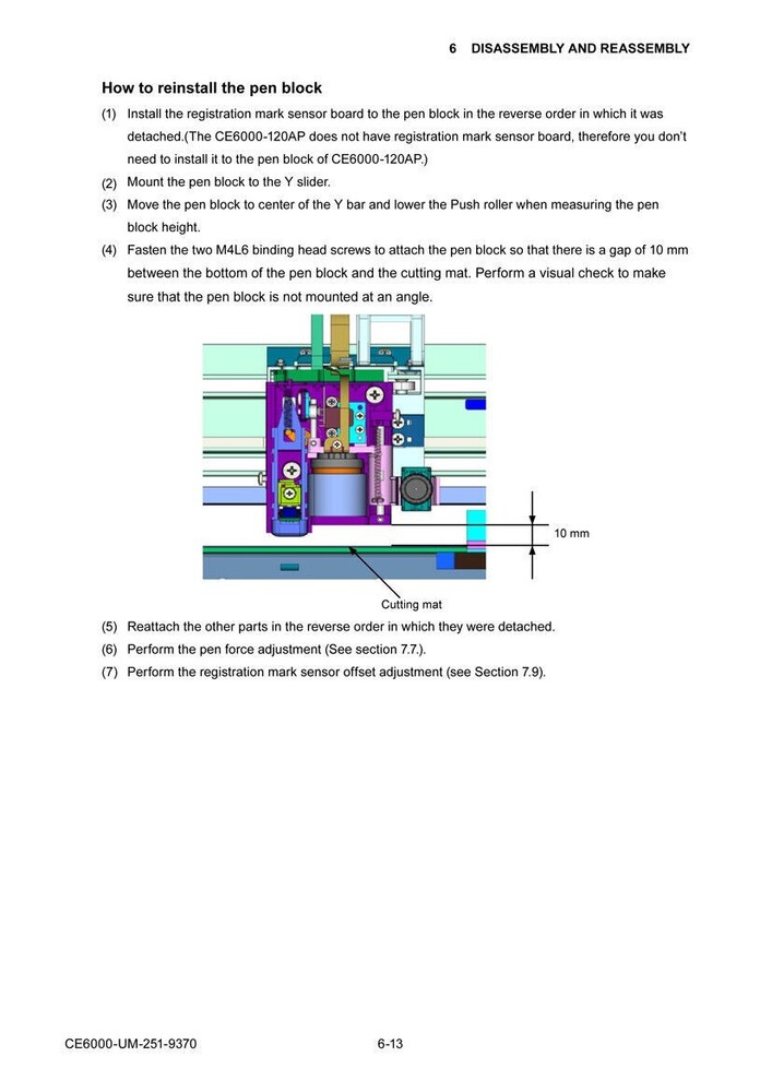 Graphtec CE6000 plotter - service manual