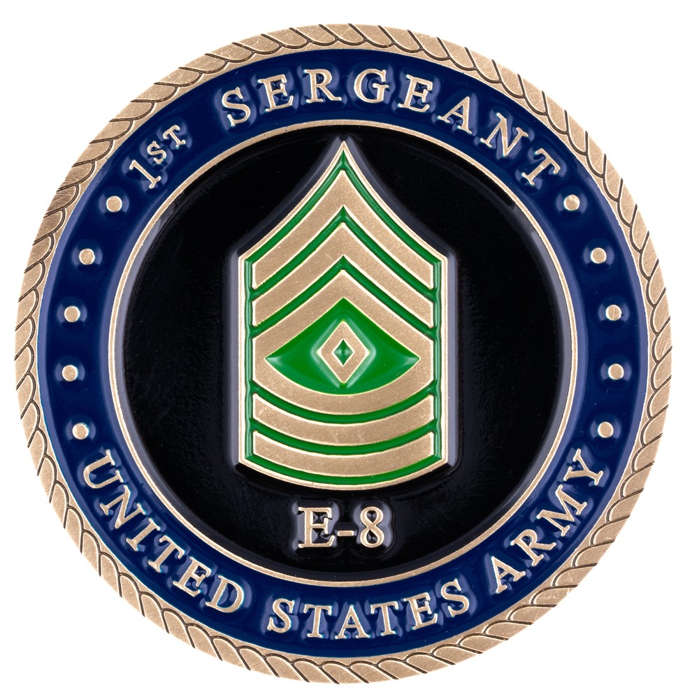 Army First Sergeant E8 Challenge Coin