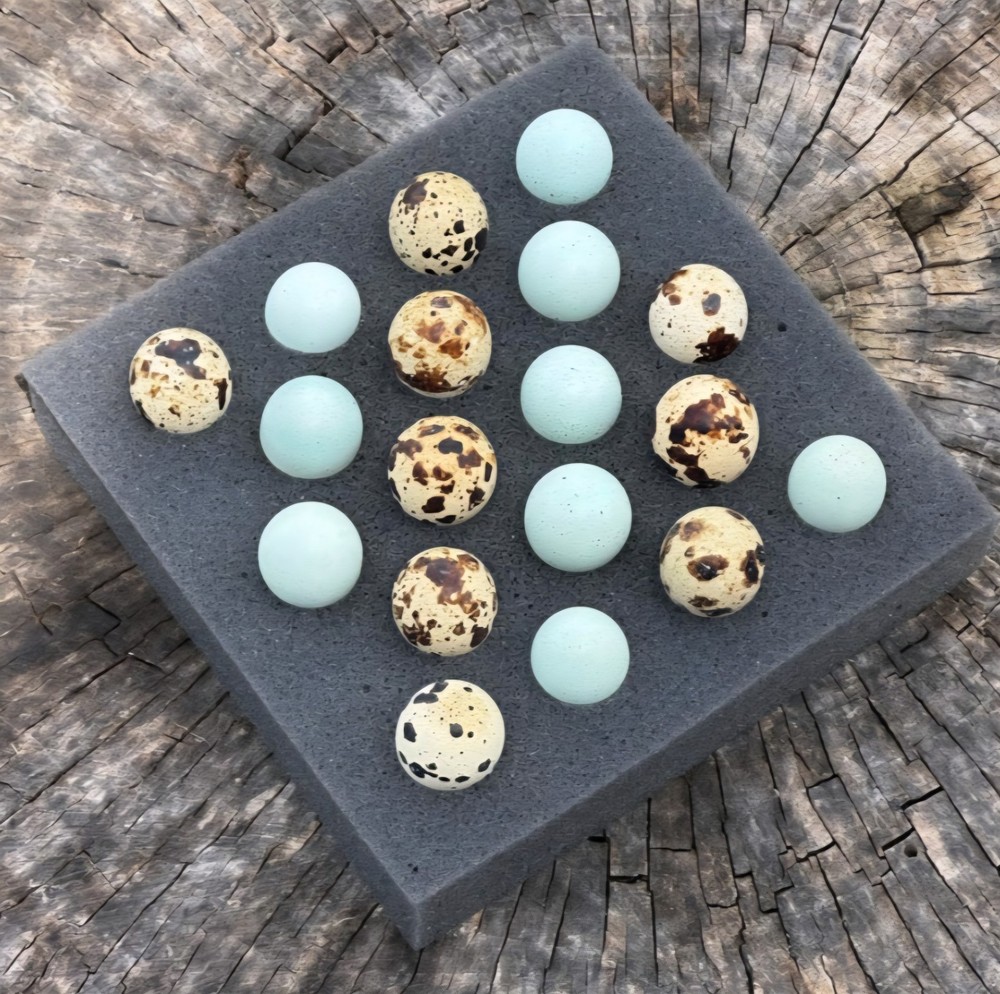 7 Celadon Blue/7 AssortedCoturnix Quail Hatching Eggs