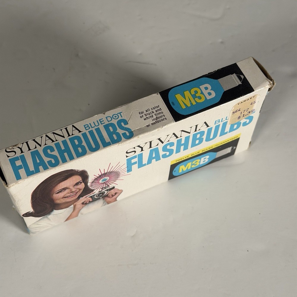 Sylvania Blue Dot Flashbulbs M3B 12-Pack in Original Packaging