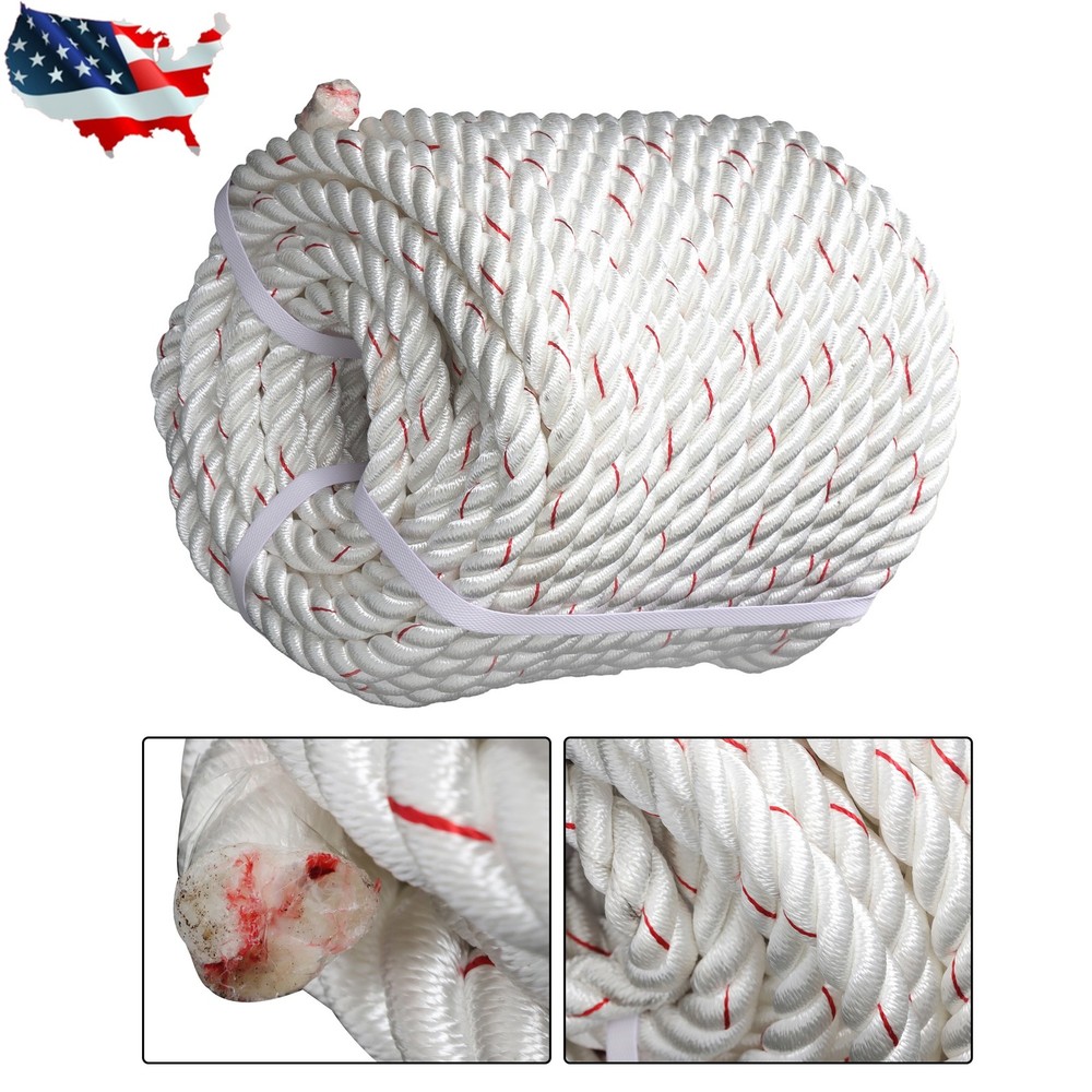 Pulling Rigging Line 3/4" × 120' Double Braid Nylon Polyester Arborist Bull Rope
