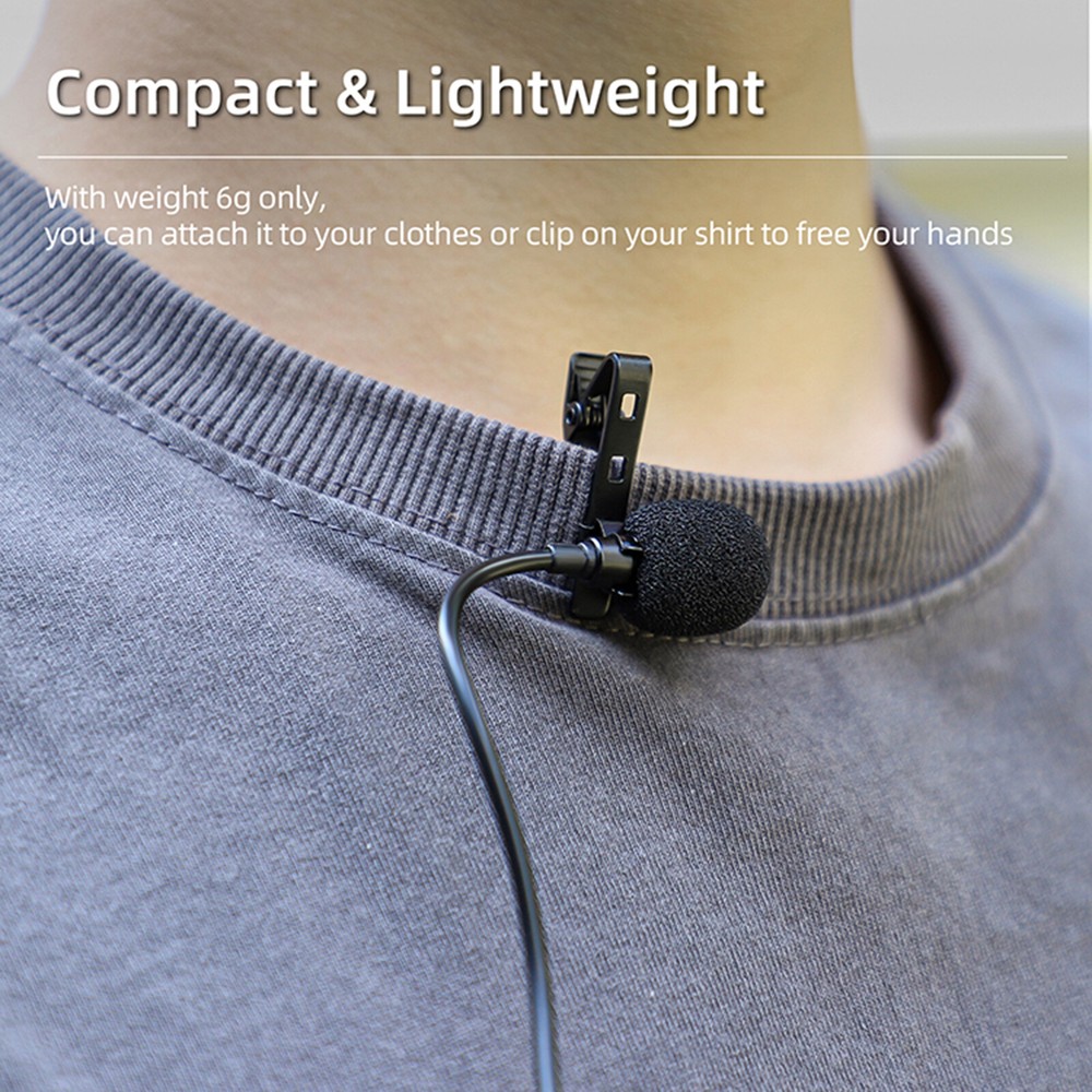 1.5m Lavalier Microphone Type-C Interface Mic For Insta360 X4 Action Camera